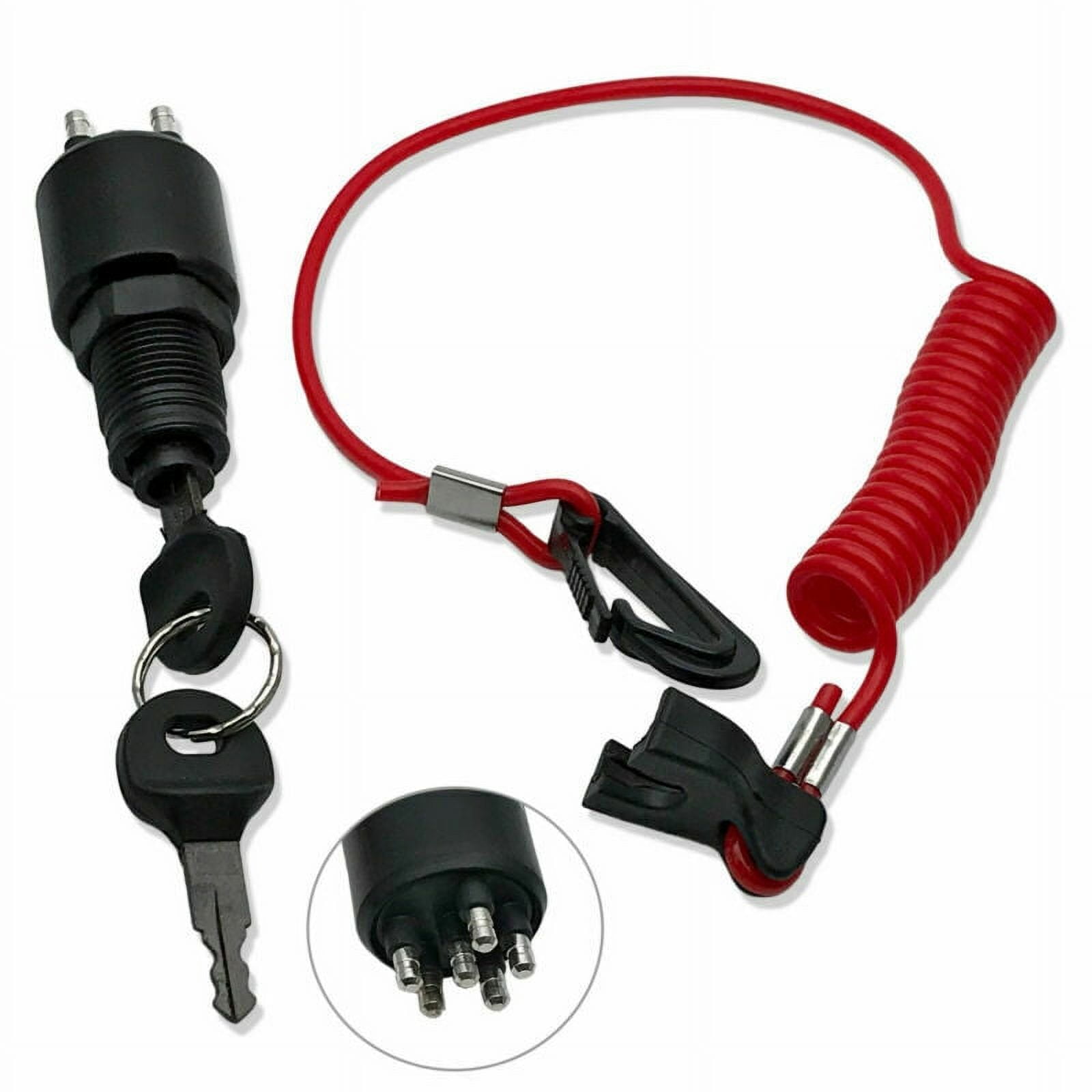 Ignition Switch with Key for Johnson, Evinrude, OMC, BRP 5005801  