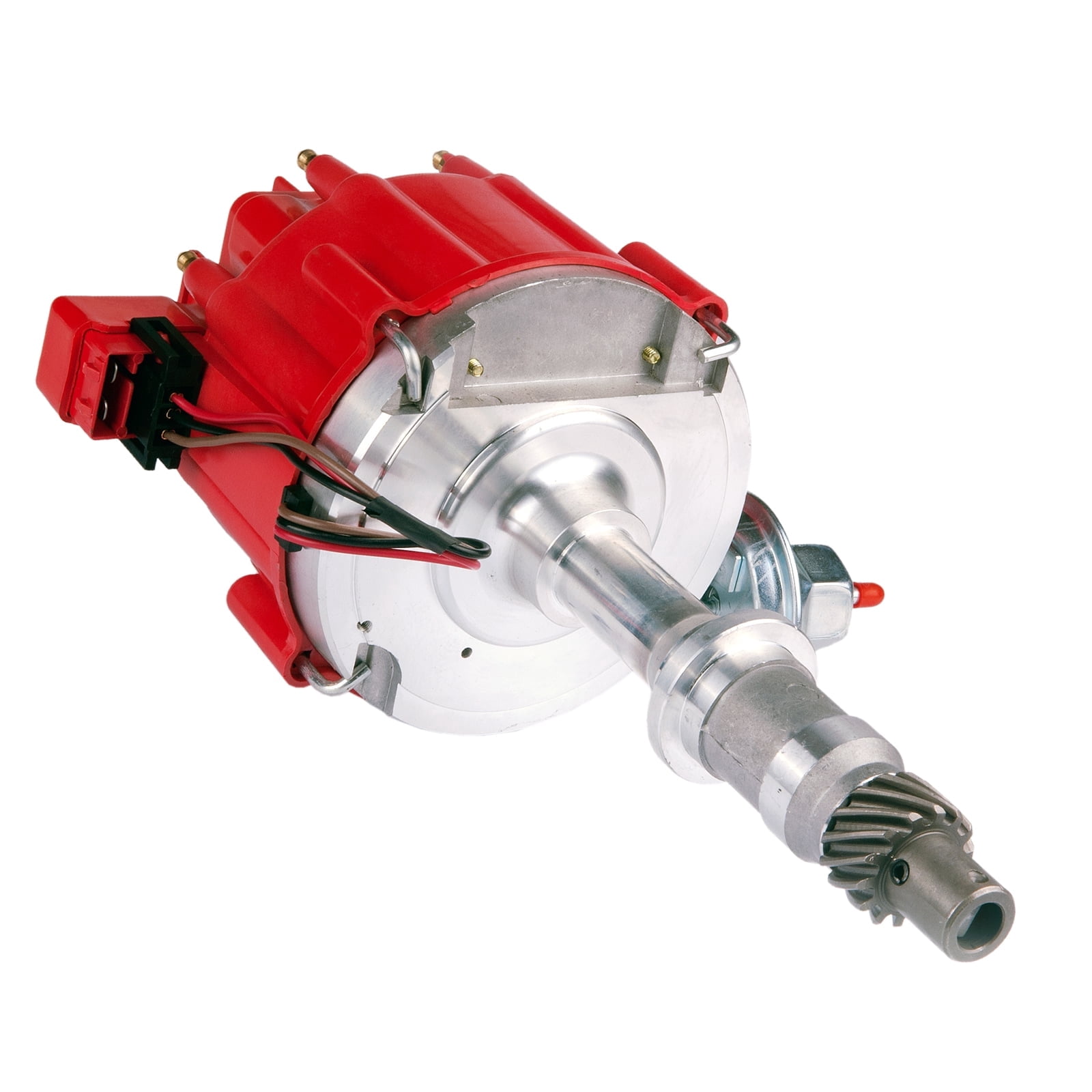HEI Ignition Distributor w/Cap & Rotor 1040011 65K Coil Small Block for Pontiac 301ci 326ci 350ci 389ci 400ci 421ci 428ci 455ci V8 Red Cap