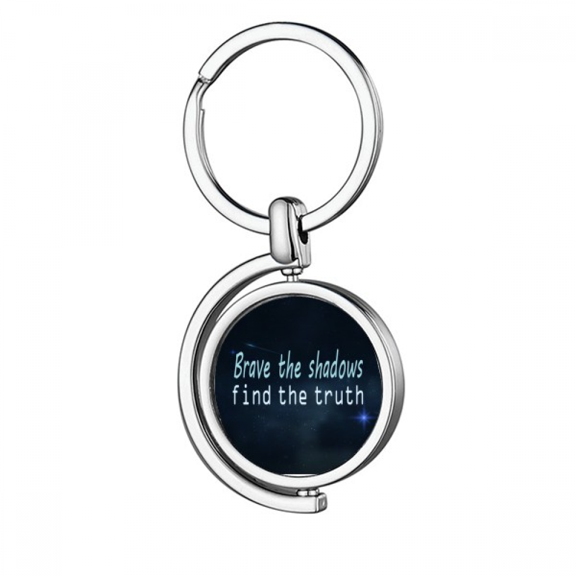 Ignorance Fatal Game Art Deco Fashion Rotating Keychain Metal Keyring Holder