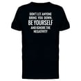 thumbnail image 1 of Ignore The Negativity, Quote T-Shirt Men -Image by Shutterstock, Male Small, 1 of 2