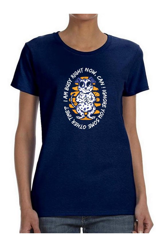 Ignoring You Some Other Time Shaped T-Shirt Women -Smartprints Designs, Female Small
