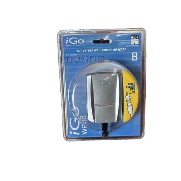 Igo Universal Wall Power Adapter Silver New Sealed Igo Wall8 Ps0205-10-B