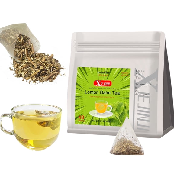 Igodgift Lemon Balm Tea, 2.2g X 40 Count, 100% Pure Natural Lemon Balm, Calming and Digestion Support, Eco-Conscious Tea Bags, Non-GMO, Caffeine Free
