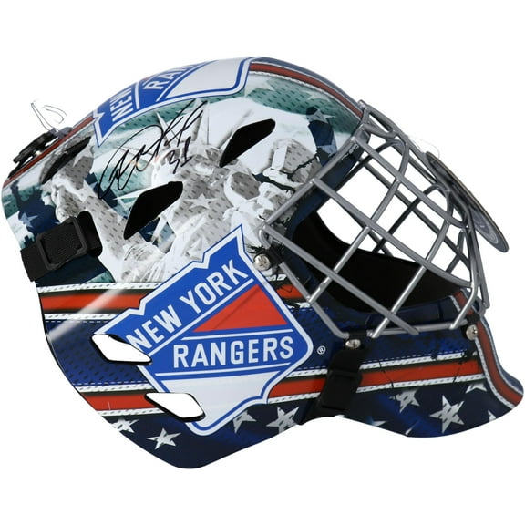 Igor Shesterkin New York Rangers Autographed Replica Goalie Mask - Fanatics Authentic Certified