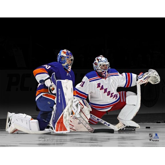 Ilya Sorokin & Igor Shesterkin New York Islanders vs. NewYork Rangers Unsigned Pre-Game Photograph