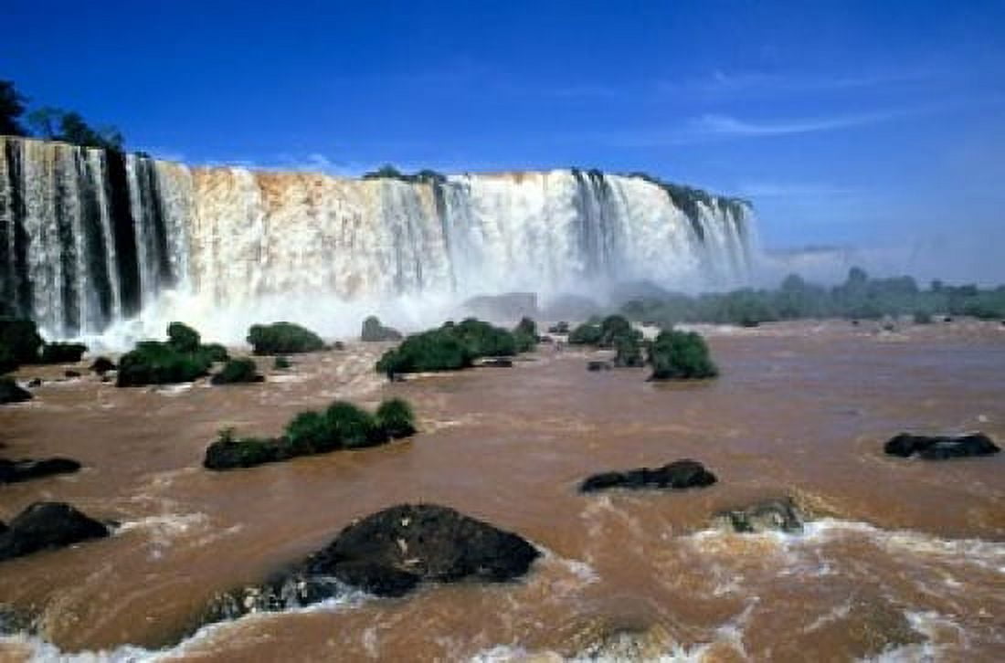 Iguacu Falls Brazil Canvas Art - Michael DeFreitas DanitaDelimont (27 x 18)