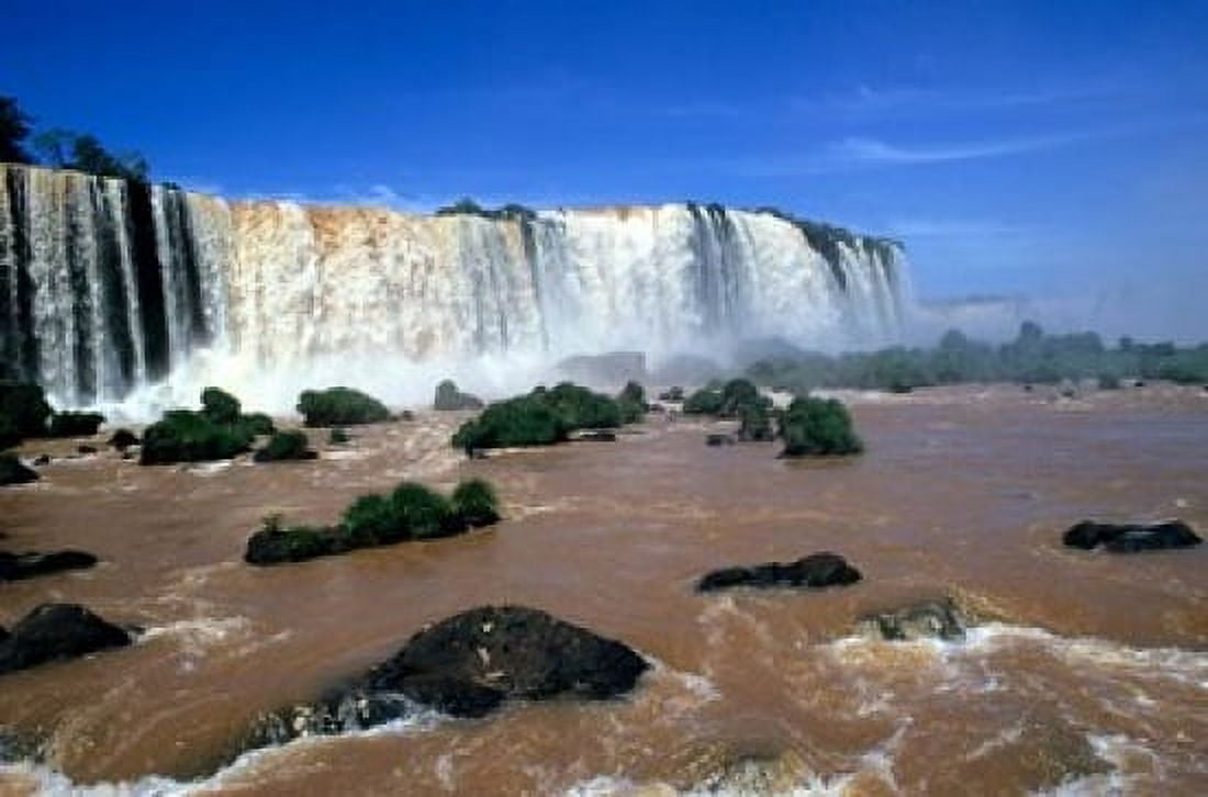 Iguacu Falls Brazil Canvas Art - Michael DeFreitas DanitaDelimont (36 x 24)