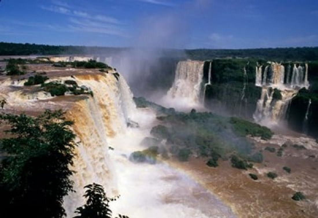 Iguacu Falls Brazil (horizontal) Canvas Art - Michael DeFreitas DanitaDelimont (26 x 18)