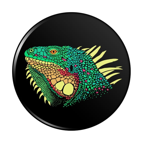 Iguana Head Colorful Kitchen Refrigerator Locker Button Magnet