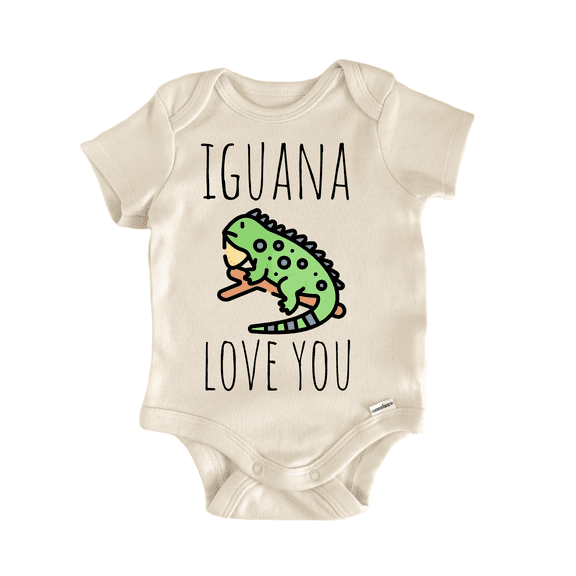 Iguana Reptile Lizard Newborn Baby Bodysuit