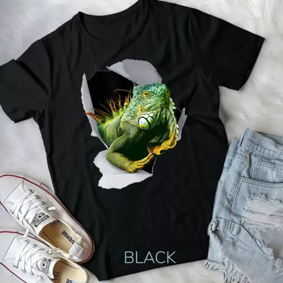 Iguana Tshirt, Funny Lizard Tshirt, Reptile Lover Unisex T-Shirt Unisex S-5XL Hot Trending Shirt, Vintage Birthday Gift