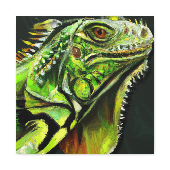Iguana in Nature Scene - Canvas