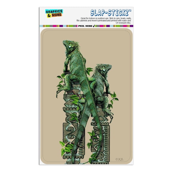 Iguanas Lizards Aztec Temple Home Business Office Sign