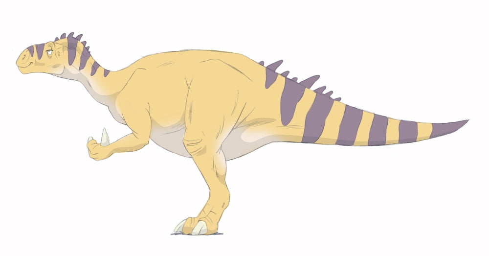 Iguanodon pencil drawing with digital color Canvas Art - Alice TurnerStocktrek Images (19 x 10)