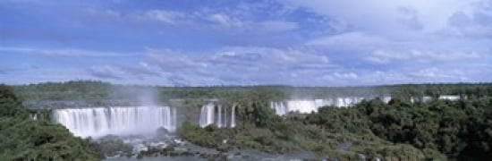 Iguazu Falls Iguazu National Park Brazil Canvas Art - Panoramic Images (36 x 12)