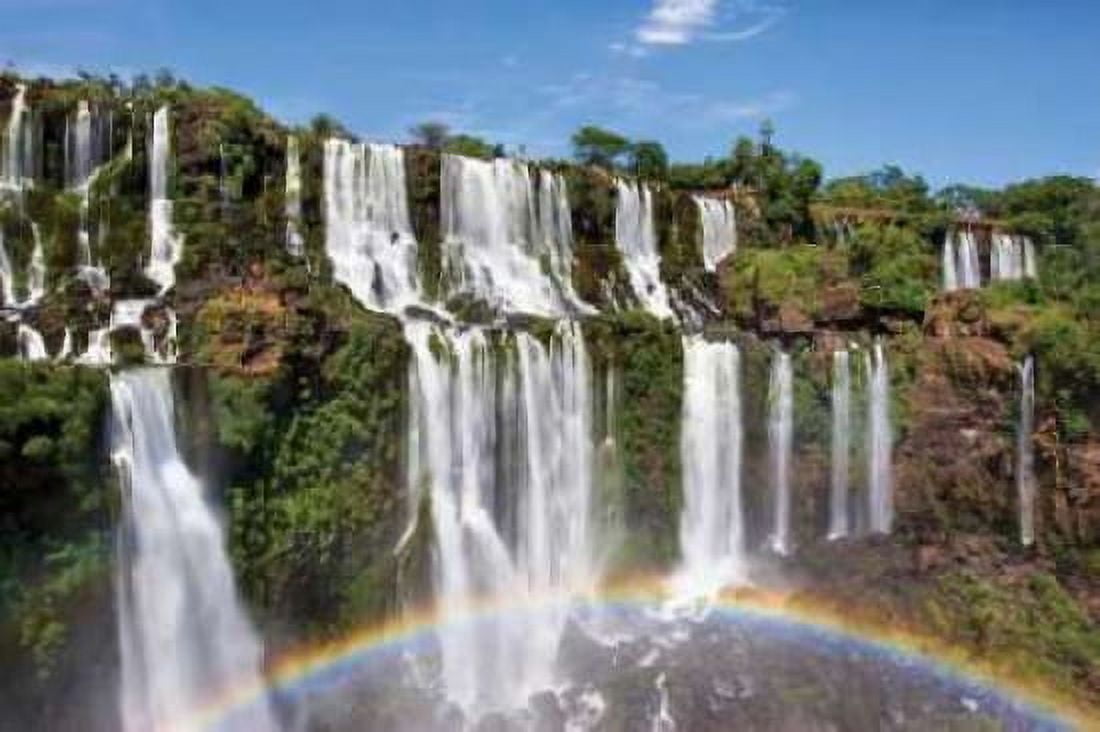 Iguazu Rainbow Canvas Art - Larry Malvin (12 x 18)