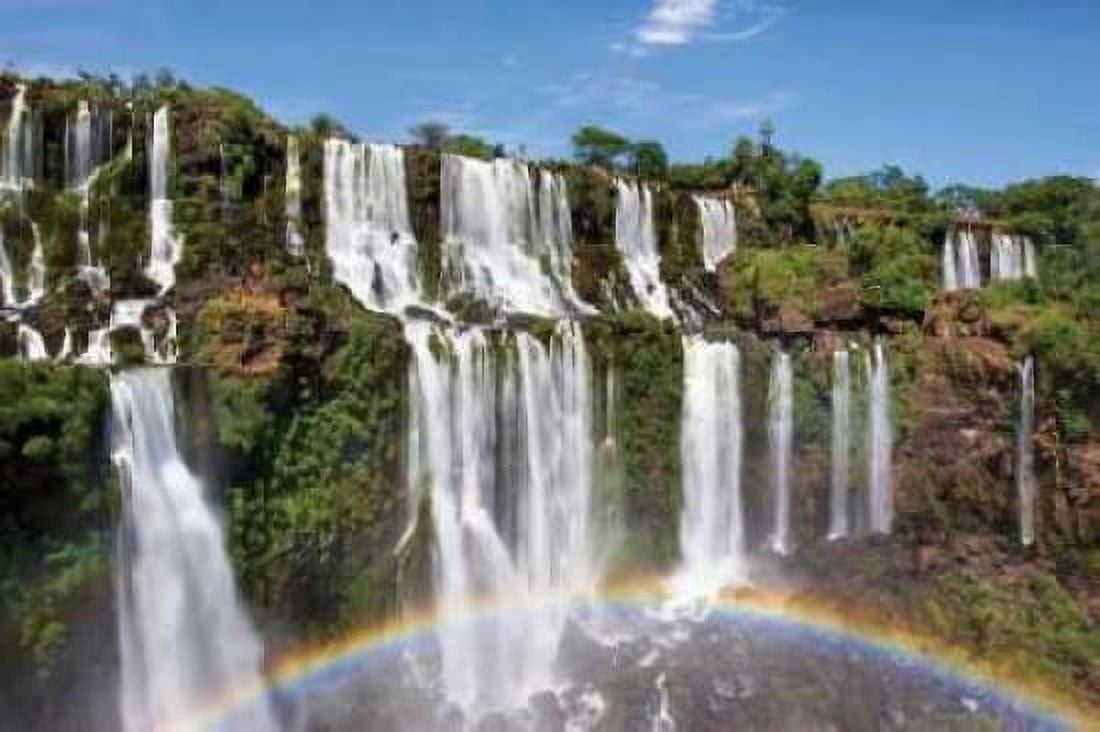 Iguazu Rainbow Canvas Art - Larry Malvin (24 x 36)