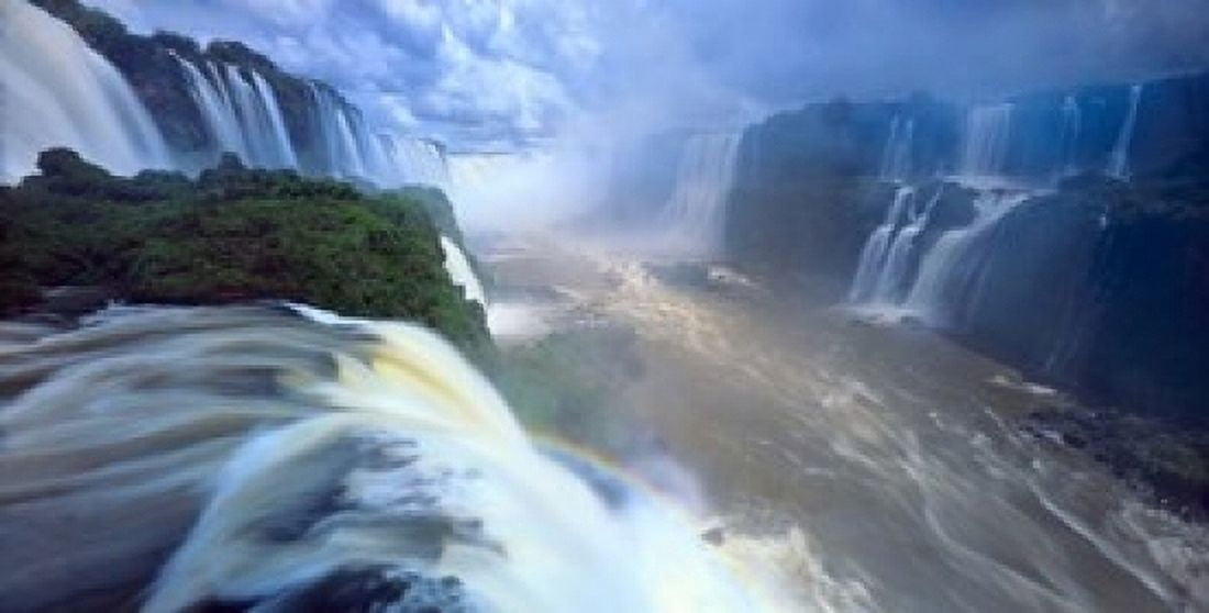 Igwacu River Brazil Canvas Art - Jerry Ginsberg DanitaDelimont (24 x 12)