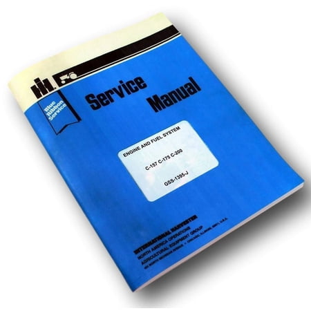 Ih C-200 Gas Engine 544 574 International Tractor Service Shop Repair Manual