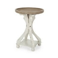 Ihana French Country Accent Table with Round Top, Natural and ...