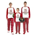 thumbnail image 1 of Ihaphap 2025 We Are Family Plus Size Red Christmas Matching Pajamas Set, 2XL-Men, 1 of 6