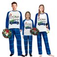 thumbnail image 1 of iHapHap Family Matching Christmas Pajamas Cotton Blend Long Sleeve Blue Plaid PJ Set, Womens 3XL, 1 of 5