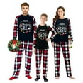 thumbnail image 1 of Ihaphap Family Christmas Matching Pajamas 2025 Christmas Crew Black Pajamas Set, 9-10Y-Kid, 1 of 6