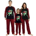 thumbnail image 1 of Ihaphap Funny Santa Riding Dinosaur Christmas Family Matching Pajama Set(XL,Men), 1 of 6