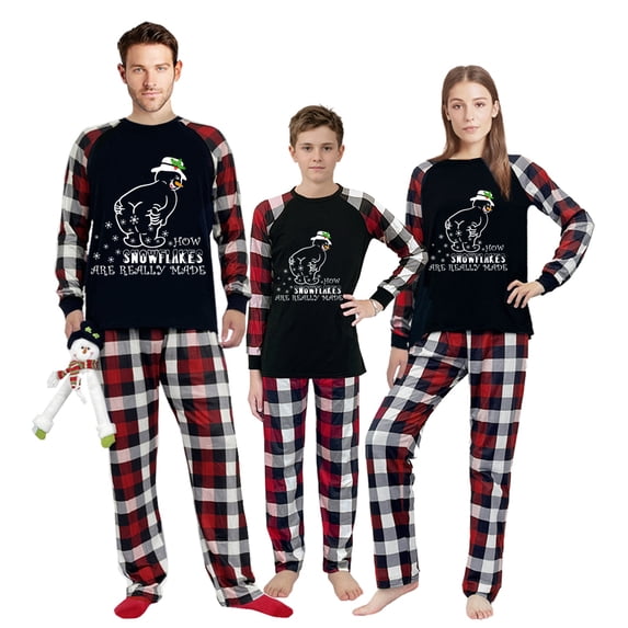 Ihaphap How Snowflakes Are Really Made Family Matching Christmas Pajama Set(5,Kid)