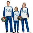 thumbnail image 1 of Ihaphap Let It Snow Blue Family Christmas Matching Pajama Set(L,Women), 1 of 5