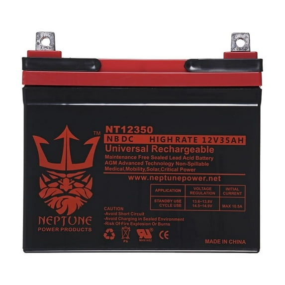 Ihc Cub Garden 182 12V 35Ah SLA Replacement Lawn mower Battery by Neptune