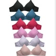 thumbnail image 1 of Iheyi 6 Pieces No Wire Full Cup Plain/Lace Light Padded Wire Free Bra A/B/C 36B (30071-58LE1-57L1), 1 of 2