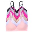 thumbnail image 1 of Iheyi 6 Pieces No Wire Full Cup Plain/Lace Light Padded Wire Free Bra A/B/C 40C (88041wal), 1 of 5