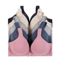 thumbnail image 1 of Iheyi 6 Pieces No Wire Full Cup Plain/Lace Light Padded Wire Free Bra A/B/C, 1 of 4
