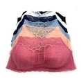thumbnail image 1 of Iheyi 6 Pieces No Wire Full Cup Plain Light Padded Wire Free Cami Bra A/B/C (32B), 1 of 2