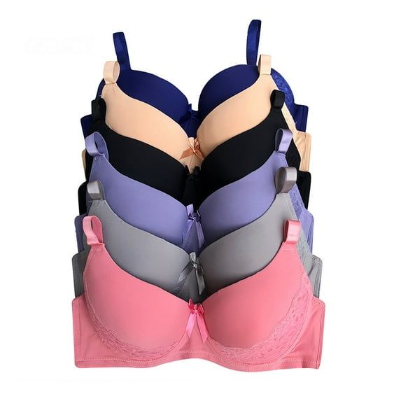 Iheyi Women Bras 6 Pack of Bra D Cup DD Cup DDD (44DD)