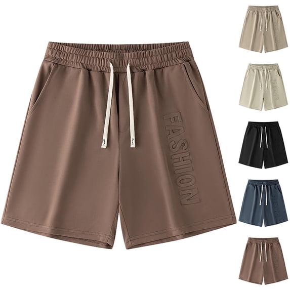 IhhxPro Big and Tall Men's Casual Shorts with Pockets Quick Dry Drawstring Waist Fashion Sport Lightweight Athletic Summer Loose Fit Jogger Gym Training M-5XL