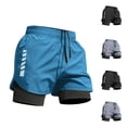 thumbnail image 1 of IhhxPro Big and Tall Men's Running Shorts with Built-In Liner Quick Dry Elastic Waist Men Double Layer Gym Athletic Training Jogging Breathable Mesh Lightweight Loose Fit Summer S-5XL, 1 of 6