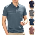 thumbnail image 1 of IhhxPro Big and Tall Men's Short Sleeve Collared Shirt with Pockets Quick Dry Lightweight Summer Casual Business Top Wrinkle Resistant Fit Solid Button down Office Travel M-4XL, 1 of 9