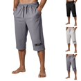 thumbnail image 1 of IhhxPro Men's Beach Shorts Cropped with Pockets Lightweight Summer Drawstring Casual Loose Fit Quick Dry Cotton Vacation Swim Trunks, 1 of 6