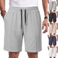 thumbnail image 1 of IhhxPro Men's Casual Shorts with Pockets Elastic Waist Drawstring Summer Mesh Lightweight Athletic Jogger Fit Outdoor Sport S-3XL, 1 of 6