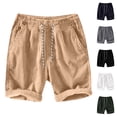 thumbnail image 1 of IhhxPro Men's Corduroy Running Shorts with Pockets Athletic Drawstring Workout Jogger Casual Lightweight Straight Leg Summer M-3XL, 1 of 9