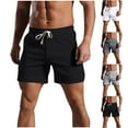 thumbnail image 1 of IhhxPro Men's Cotton Running Shorts with Pockets Gym Drawstring Athletic Lightweight Loose Fit Casual Jogging Training Workout Summer Activewear S-4XL, 1 of 9