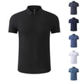 thumbnail image 1 of IhhxPro Men's Performance Collared Shirt Quick Dry Moisture Wicking Seamless Cooling Athletic Fit Golf Workout Short Sleeve Upf Sun Protection M-3XL, 1 of 6