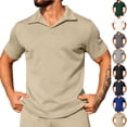 thumbnail image 1 of IhhxPro Men's Performance Collared Shirt Quick Dry Short Sleeve Breathable Work Golf Casual Slim Fit Stretch Cotton Summer S-3XL, 1 of 5