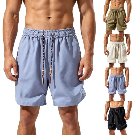IhhxPro Men's Running Shorts with Pockets Elastic Waist Men Breathable Athletic Summer Quick Dry Lightweight Loose Fit Jogging Gym Workout Casual Active M-3XL