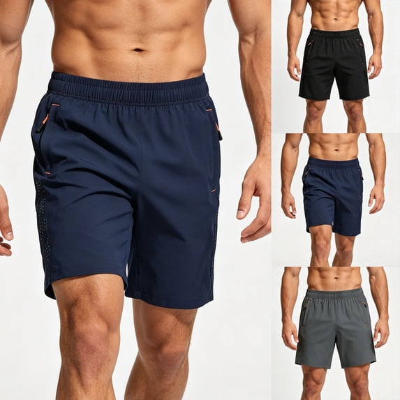 IhhxPro Men's Running Shorts Quick Dry Lightweight Breathable Gym Summer Athletic Training Jogging 2-in-1 Liner Loose Fit Casual Activewear S-3XL
