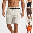 thumbnail image 1 of IhhxPro Men's Running Shorts Quick Dry Lightweight with Elastic Waist, Summer Quick-Dry Cargo Athletic Jogger Gym Workout Active Training Breathable Mesh Side Pockets Loose Fit L-5XL, 1 of 6