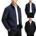 thumbnail image 1 of IhhxPro Men's Windproof Jacket with Zipper Closure - Long Sleeve Fall Outerwear Coat for Daily Wear M-3XL, 1 of 6