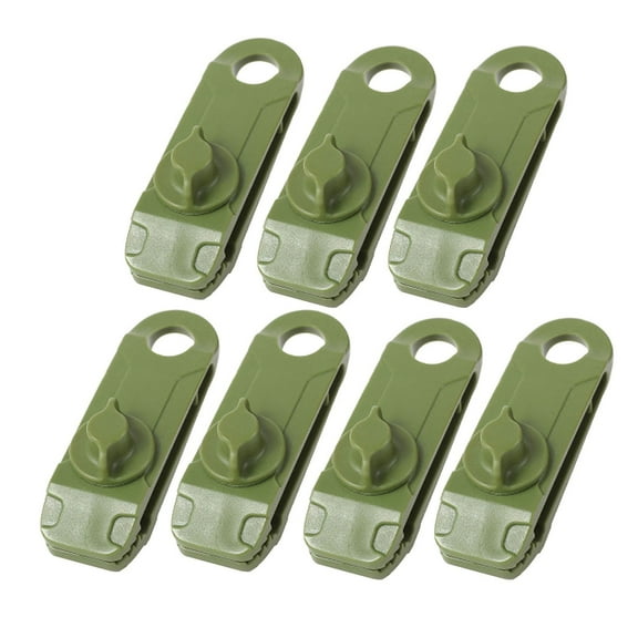 Ihhxbs 7 Pcs Tent Clip with Windproof Design and Quick-release Buckle, Secure Fastening for Canopy Sunshades and Guy Lines, Black